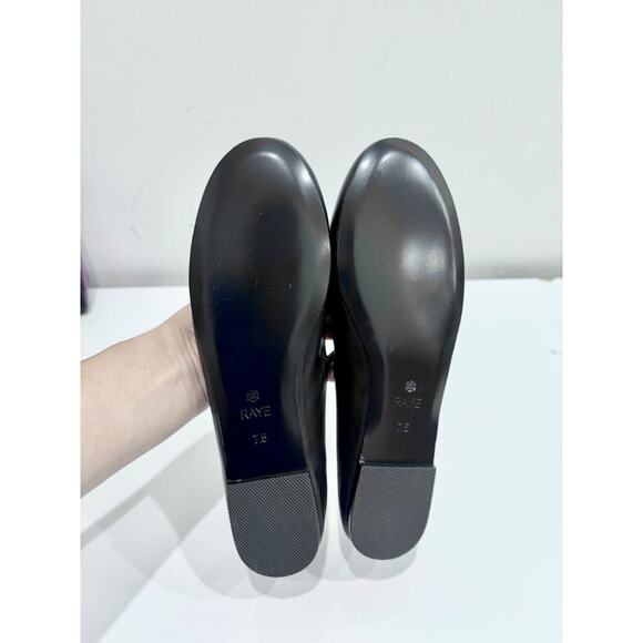 Raye Jolie Leather Slip on Ballerina Flat Shoes Black Women's Size US  7.5 - Picture 8 of 8